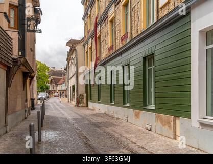 Impressione di Troyes, un comune e la capitale del dipartimento di Aube nella regione Grand Est della Francia nord-orientale. Foto Stock