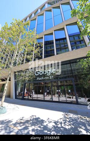 Nuova sede centrale di Google su Kings Boulevard a King Cross, nord di Londra, Regno Unito Foto Stock