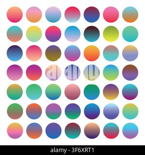 Set di sfondi vettoriali astratti creativi multicolore sfocati. Texture in stile minimale per la tua arte e design Illustrazione Vettoriale