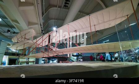 Vivi un momento crucial nella storia dell'aviazione al The Henry Ford Museum of American Innovation di Dearborn, Michigan. In mostra all'interno degli Eroi di Foto Stock