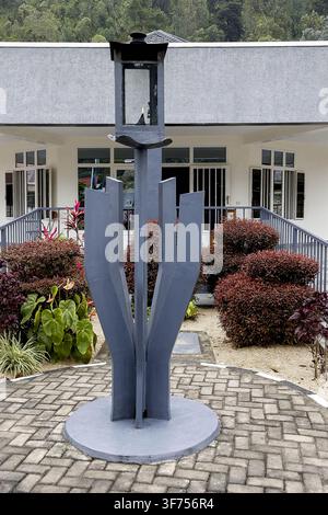 Memoriale del genocidio a Nyange, Ruanda Foto Stock