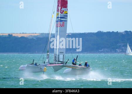 Portsmouth, UK, 26 luglio 2026, Red Bull Italy SAILGP Team, Emirates Great Britain SailGP, Evento 8, Gruppo A, Gara 4 Foto Stock