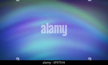 Sfondo astratto granuloso blu-verde e blu 4K vivace per il design tecnologico moderno Foto Stock