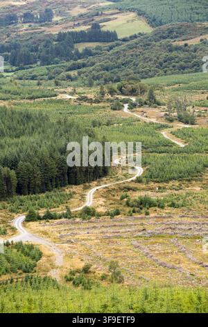 Monti Derrynasaggart Derry Na Saggart Contea di Kerry Eire Irlanda Foto Stock