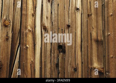 Big brown asse di legno muro sfondo texture Foto Stock