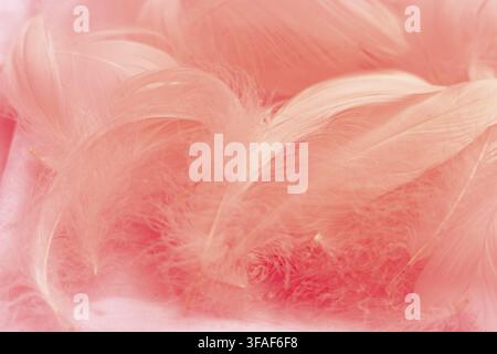 Sfondo astratto rosa morbido con texture fluide e sfumature delicate. Il design presenta forme sfumate e un'atmosfera onirica Foto Stock