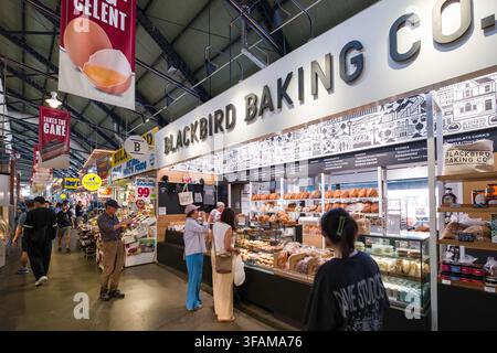 Mercato di St. Lawrence a Toronto, un mercato pubblico storico che offre una vasta gamma di venditori di cibo. Questa vista mostra Blackbird Baking Co., un popolare Foto Stock
