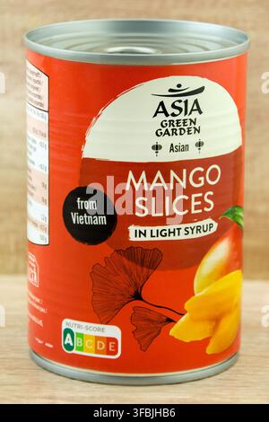 Fette di mango asiatico Asia Giardino Verde Foto Stock