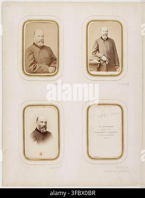 Ritratti di uomini della Casa di Orléans, una fotografia della fine del XIX secolo, di L. Pierson, un fotografo con sede a Parigi, con uno studio al 3, Boulevard des Capucines, e al 25, Rue Louis-le-Grand. Foto Stock