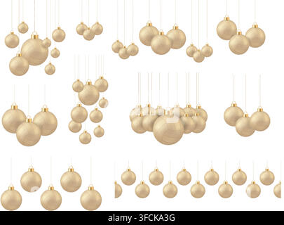 Palla di Natale da pallavolo. Ornamenti natalizi eleganti da pallavolo appesi con grazia, creando decorazioni festive a tema sportivo uniche per una Illustrazione Vettoriale