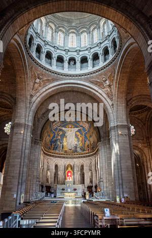 Sacre Cour, Parigi, Francia. Credit: Andrea Pinna Foto Stock