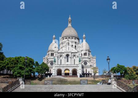 Sacre Cour, Parigi, Francia. Credit: Andrea Pinna Foto Stock
