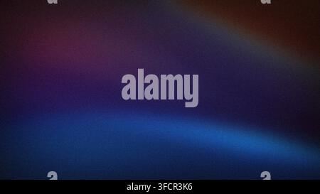 Sfondo astratto sfocato e granuloso con sfumature lisce di blu, viola e marrone in formato 4K Foto Stock