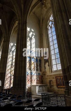 Cattedrale di Nantes (Cathédrale Saint-Pierre-et-Saint-Paul de Nantes), Nantes, Francia Foto Stock