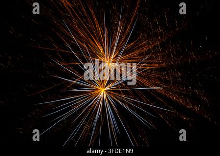 Fuochi d'artificio il quattro luglio Foto Stock