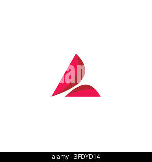 Design del logo iniziale con la lettera A. Icona semplice della lettera A in vettore Illustrazione Vettoriale