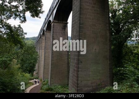 L'acquedotto di Pontcysyllte, Trefor, Wrexham, Galles. Foto Stock