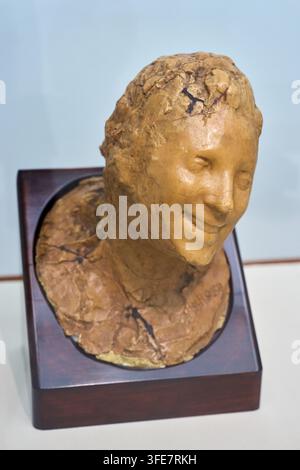 Donna ridente, 1890, Medardo Rosso (Torino 1858 - Milano 1928), museo Kröller-Müller, parco nazionale De Hoge Veluwe, Otterlo, Paesi Bassi Foto Stock