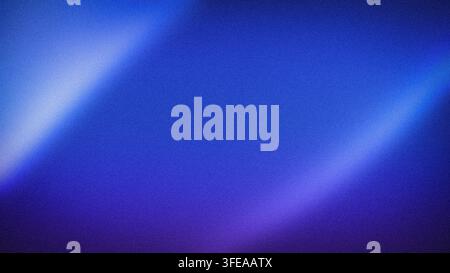 Sfondo sfumato astratto granuloso 4K vibrante con bagliori blu, viola e ciano Foto Stock