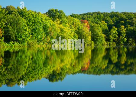 Crescent Lake Crescent Lake Park, Southington, Connecticut Foto Stock