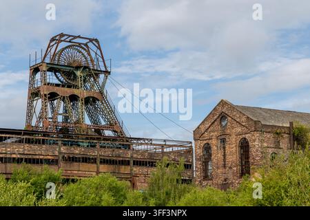 Ex miniera di Chatterley Whitfield nello Staffordshire, un importante sito storico di estrazione del carbone e un ricordo del passato industriale della Gran Bretagna. Foto Stock