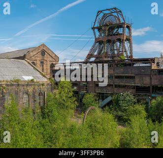 Miniera di Chatterley Whitfield a Stoke-on-Trent, una ex miniera di carbone abbandonata e sito di patrimonio industriale conservato. Foto Stock