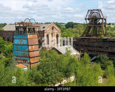 Miniera di Chatterley Whitfield a Stoke-on-Trent, una ex miniera di carbone abbandonata e sito di patrimonio industriale conservato. Foto Stock