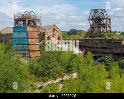 Miniera di Chatterley Whitfield a Stoke-on-Trent, una ex miniera di carbone abbandonata e sito di patrimonio industriale conservato. Foto Stock