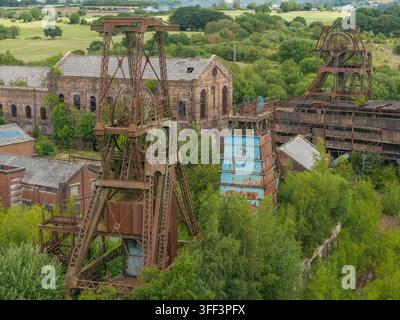 Miniera di Chatterley Whitfield a Stoke-on-Trent, una ex miniera di carbone abbandonata e sito di patrimonio industriale conservato. Foto Stock