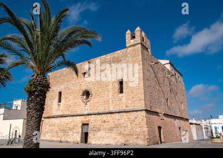 il santuario storico di San Vito (Santuario di San Vito) nella città costiera di San Vito Lo Capo, Sicilia Foto Stock