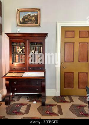 Dentro della Casa principale, Thomas Cole National Historic Site, Catskill, Contea di Greene, New York, Stati Uniti Foto Stock