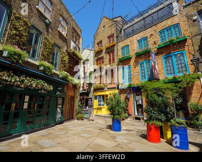 Gli edifici colorati di Neal's Yard vicino a Covent Garden, Londra, Regno Unito Foto Stock