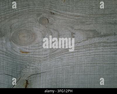 Trama ruvida grunge, trama del legno. Tavola invecchiata naturalmente. Struttura rustica in legno di pino scuro grigio invecchiato. Pezzo di legno con ruote Foto Stock