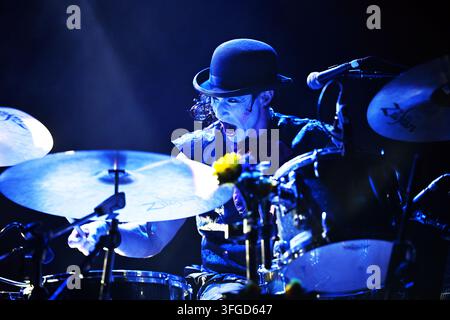 Londra, Regno Unito. 11 set, 2026. LONDRA, INGHILTERRA - 11 SETTEMBRE: Brian Viglione dei ‚The Dresden Dolls‘ in concerto all’Electric Brixton l’11 settembre 2026 a Londra, Inghilterra.CAP/MAR © MAR/Capital Pictures Credito: Capital Pictures/Alamy Live News Foto Stock
