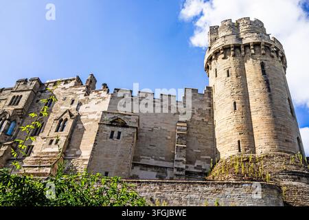 Il Castello di Warwick, Warwick, Warwickshire, Inghilterra Foto Stock