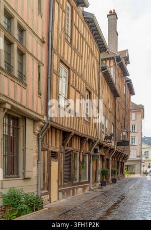 Impressione di Troyes, un comune e la capitale del dipartimento di Aube nella regione Grand Est della Francia nord-orientale. Foto Stock
