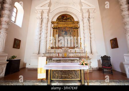 Taormina, Italia - 27 marzo 2023: La Chiesa di Santa Caterina d'Alessandria o Chiesa di Santa Caterina nella città di Taormina, isola di Sicilia in Italia Foto Stock