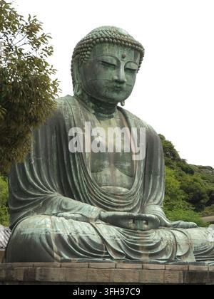 Grande Buddha di Kamakura al tempio Kotoku-in a Kamakura, Giappone Foto Stock