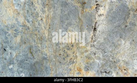 Texture di sfondo in superficie di pietra di marmo grigio lucido con venature naturali Foto Stock