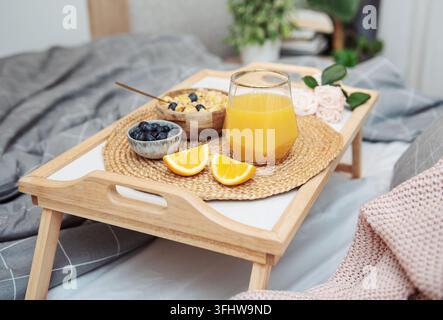 Colazione in camera Foto Stock