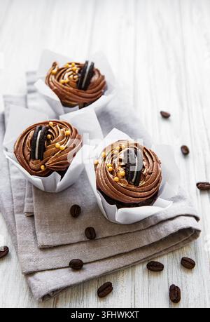 Tortini di cioccolato Foto Stock