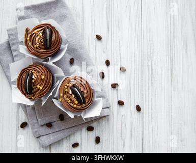 Tortini di cioccolato Foto Stock