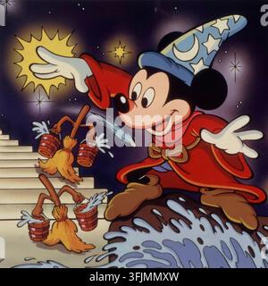 FANTASIA 1940 Film di Walt Disney con Topolino come l'apprendista stregone Foto Stock