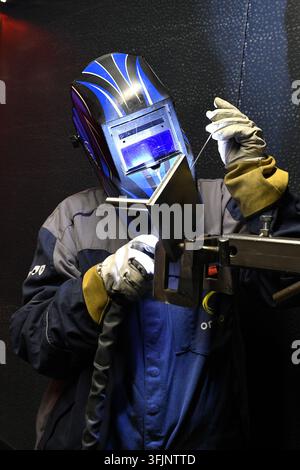 Cherbourg-en-Cotentin (Normandia, nord-ovest della Francia): un istituto di istruzione superiore specializzato nella formazione alla saldatura (Hefaïs) istituito da EDF, CM Foto Stock