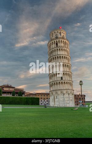 La torre pendente di Pisa, Toscana, Italia, Europa. Foto Stock