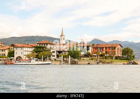 LAGO MAGGIORE ISOLA DEI PESCATORI ITALIA Foto Stock