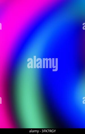 Sfondo liquido astratto con colori blu, verdi, rosa e rossi fluenti con forme fluide morbide e transizioni di colore vibranti. Colorato moderno Foto Stock