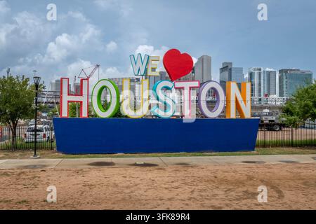 Amiamo Houston Foto Stock