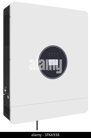 Inverter solare moderno con interfaccia digitale Foto Stock