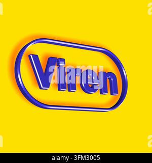 Viri - parola o testo come illustrazione 3D, rendering 3D Foto Stock
